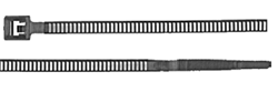 17" Black Cable Tie - Wide