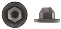 Black Nylon Moulding Flange Nuts