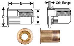 6-1.00mm Thread Nutsert