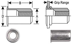 3/8"-16 Thread Nutsert