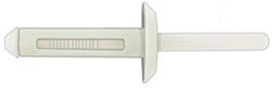 1/4" (6.30mm) White Nylon Blind Rivets