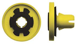 9mm Yellow Door Panel Nuts