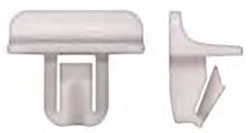 White Nylon Moulding Clips