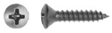 1" Black Sheet Metal Screws