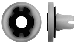 9mm White Door Panel Nuts