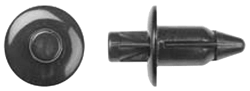 6mm Black Push-Type Retainer