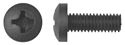 16mm Black Nylon Screw