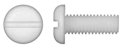 16mm Natural Nylon Screw