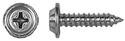 8 x 3/4" Bright Zinc Finish Screw