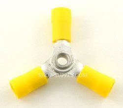 Yellow 3 Way Butt Connector