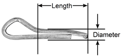 1/8" x 1 1/4" Cotter Pin