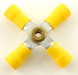 Yellow 4 Way Butt Connector