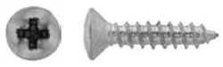 8 x 1" Head Bright Zinc Screw