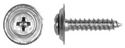 10 x 3/4"#8 Chrome Trim Screw