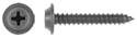 8 x 1" Black Finish Screw