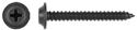 8 x 1 1/4" Black Trim Screw