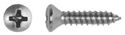 6 x 1/2" Chrome Screws