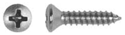 8 x 3/8" Chrome Sheet Screws