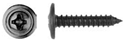 8 x 3/4"  Black Trim Screw