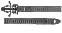 140mm Black Nylon Tie, Releaseable