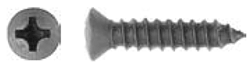 8 x 1 1/4" Blk Finish Screws