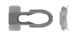 33/64" x 27/32" Moulding Clip