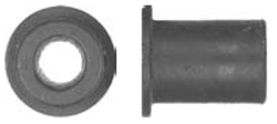 3/8" Hole, Rubber Well Nuts