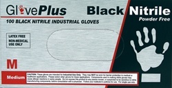 Medium Black Nitrile Gloves