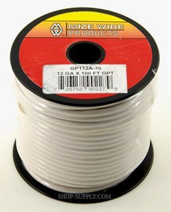 12 Ga. White Primary Wire